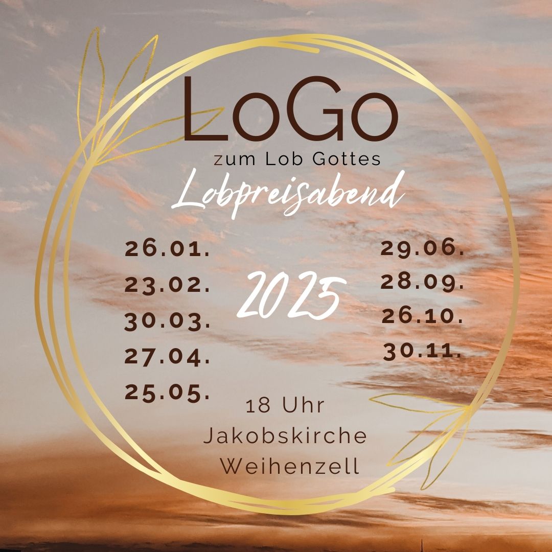 Jahresflyer LoGo Gottesdiest Weihenzell - Zum Lob Gottes